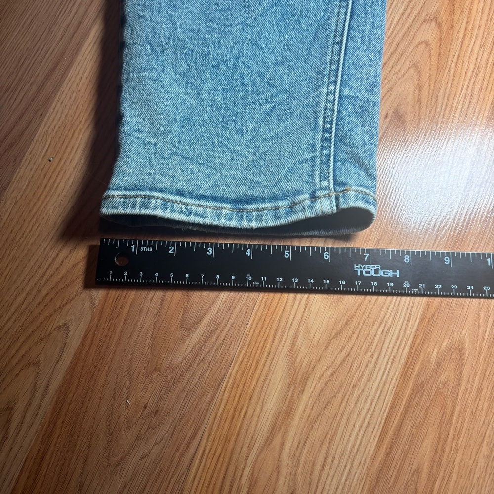 Ava & Viv Medium Wash Stretch Denim Bib Overalls Women's 16 - Picture 6 of 9